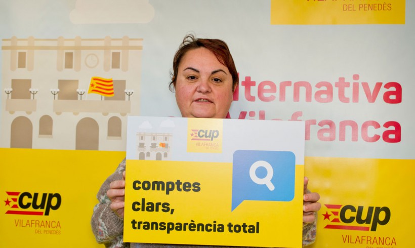 La CUP de Vilafranca convoca un concurs per trobar l’apartat de la pàgina del web de l’Ajuntament on s’informa dels sous i dietes dels regidors i càrrecs de confiança