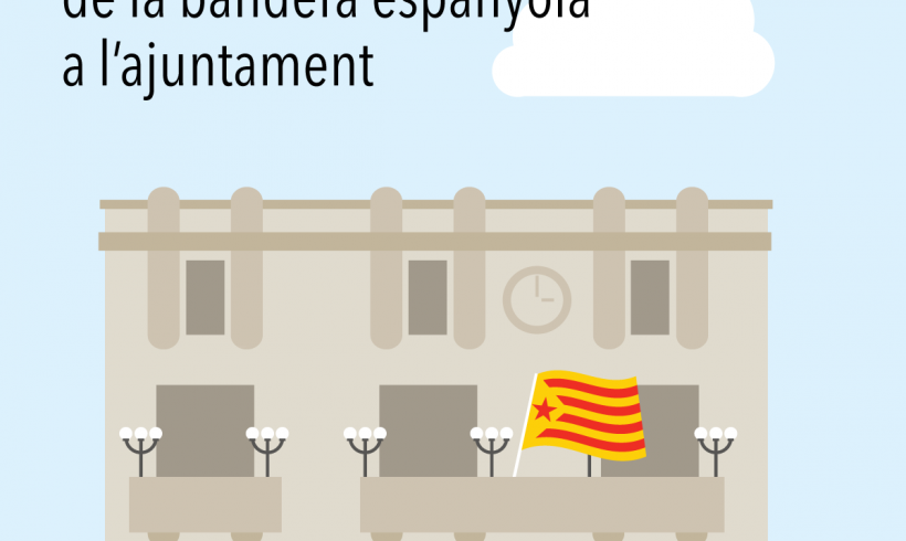 CONVOCATÒRIA | Concentració de rebuig a la bandera espanyola