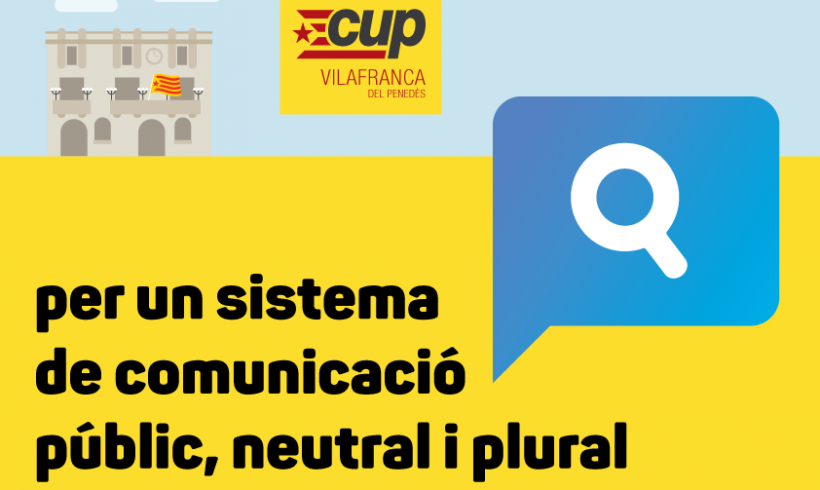 NOTÍCIA | La CUP denuncia l’ús partidista de les eines de comunicació municipals