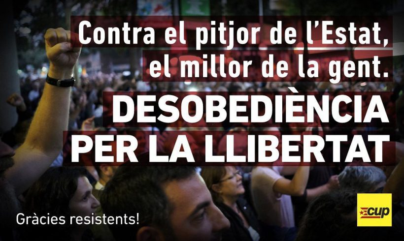 COMUNICAT | La CUP de Vilafranca agraeix el compromís de la ciutadania en la defensa del referèndum