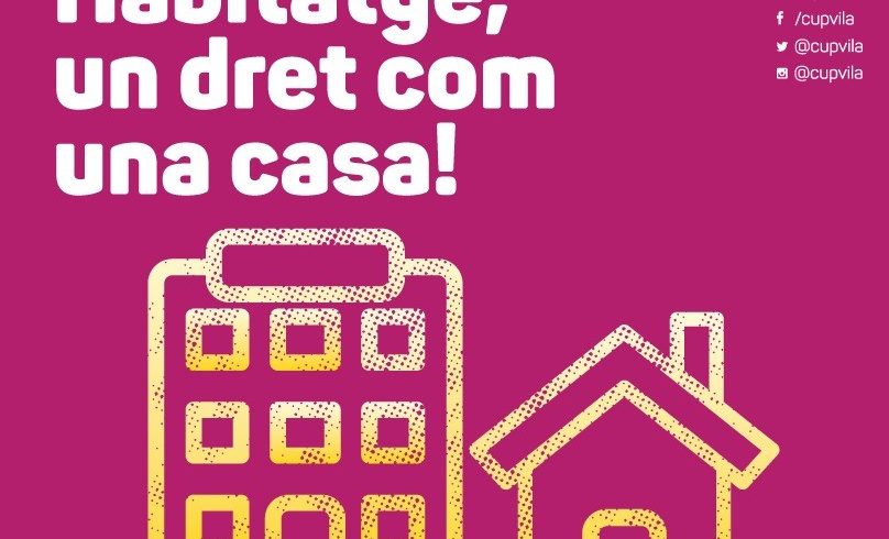 NOTÍCIA | La CUP de Vilafranca proposa mesures urgents davant l’emergència habitacional agreujada per la pandèmia