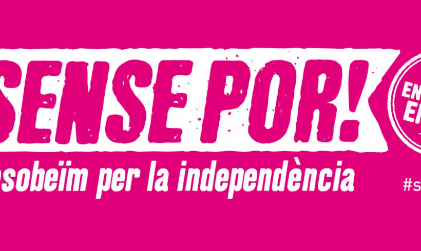 Els regidors de la CUP de Vilafranca del Penedès a la presentació de la campanya “Sense por”