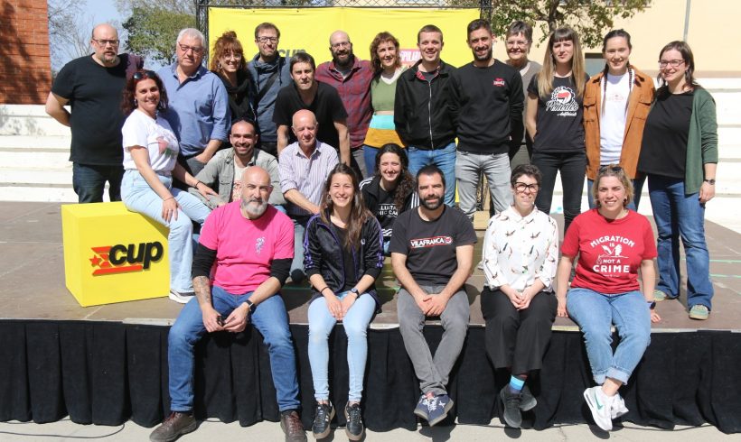 NOTÍCIA | La CUP de Vilafranca presenta la llista i el programa electoral amb què concorrerà les eleccions