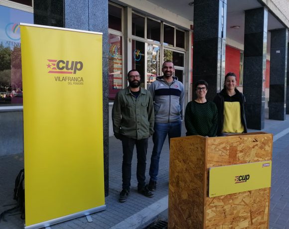 NOTÍCIA | La CUP de Vilafranca presenta les propostes en participació ciutadana i fiscalitat