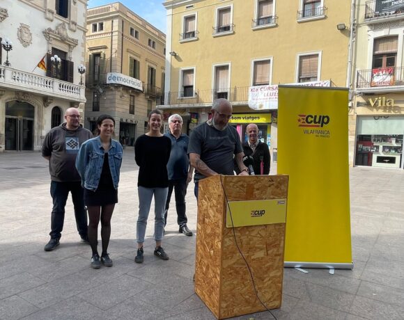 NOTÍCIA | La CUP fa una crida a concentrar el vot independentista i d’esquerres a la candidatura vilafranquina