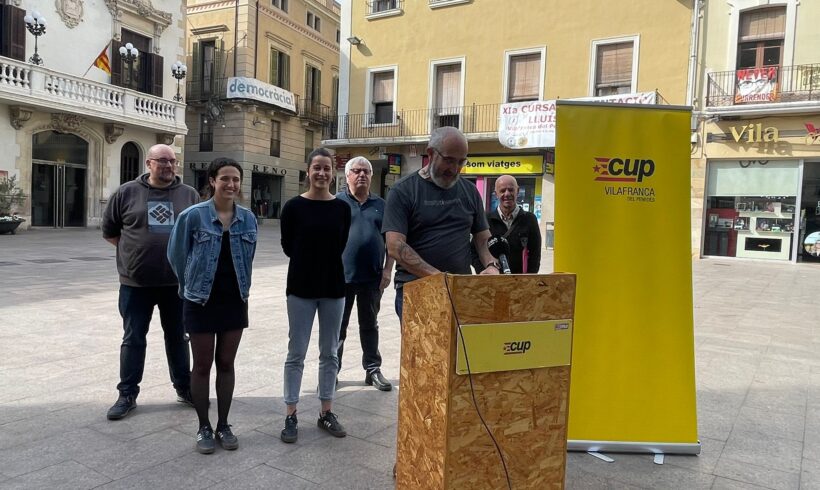 NOTÍCIA | La CUP fa una crida a concentrar el vot independentista i d’esquerres a la candidatura vilafranquina